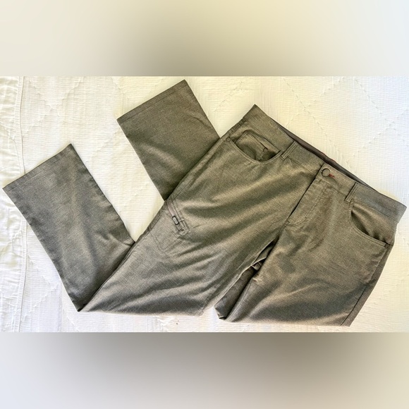 🚨 EUC—> QOR Men’s 3XDRY Performance Pants 36 Gray Five Pocket Moisture-Wicking - Picture 12 of 13